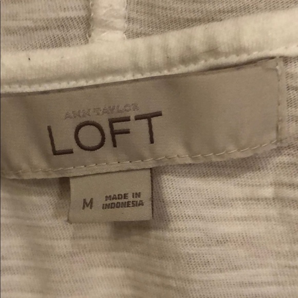 LOFT White hoodie top M - Picture 3 of 4